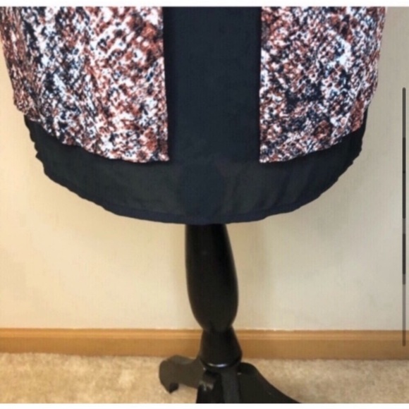 Mossimo sleeveless layered look reptile snake print top blouse Sz XS - Picture 4 of 9